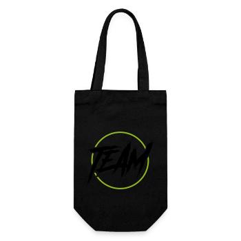 Team Circle - Gift Bag for Bottles - black - Front