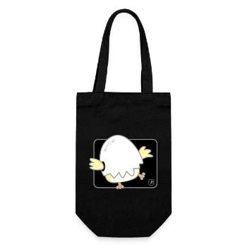 Bird Korean - Japanese Style 01 - Gift Bag for Bottles - black - Front