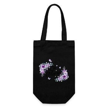 The Purple Floral Bride - Gift Bag for Bottles - black - Front