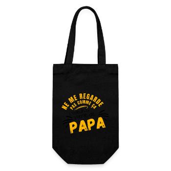 Sieh mich nicht so an - Humor, Baby - Geschenkbeutel für Flaschen - Schwarz - Vorne