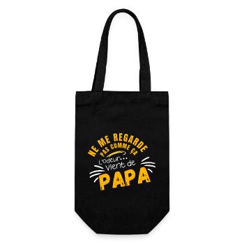 Don't look at me like that -humor baby - Gift Bag for Bottles - black - Front