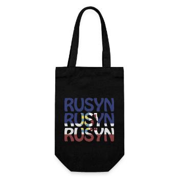 Karpaten Rusyn Rusnak Ethnische Gruppr Rus - Geschenkbeutel für Flaschen - Schwarz - Vorne