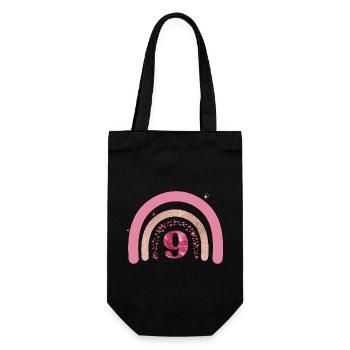 9e anniversaire rainbow rose - Sac à bouteille - noir - Devant