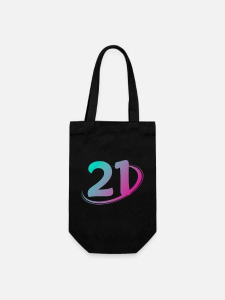 Numéro 21 multicolore - Sac à bouteille - noir
