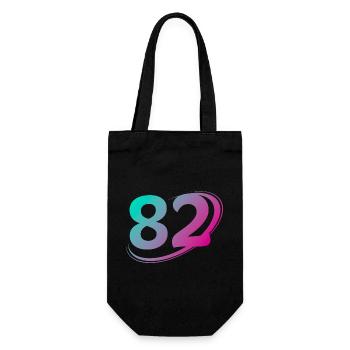 Numéro 82 multicolore - Sac à bouteille - noir - Devant