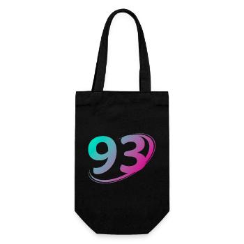 Number 93 multicolor - Gift Bag for Bottles - black - Front