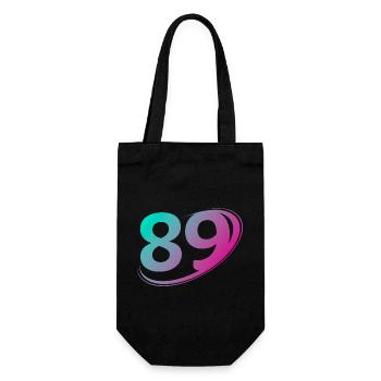 Number 89 multicolor - Gift Bag for Bottles - black - Front