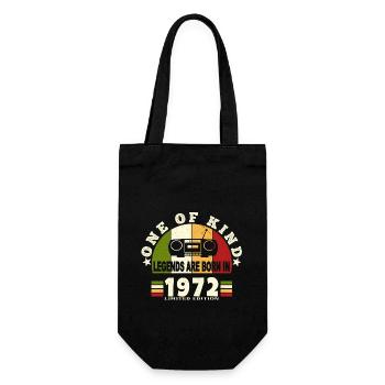 1972 Birth of legend 1972 born in 1972 birthdays - Gift Bag for Bottles - black - Front