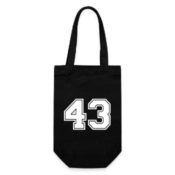 43 - Geschenkbeutel für Flaschen - Schwarz - Vorne