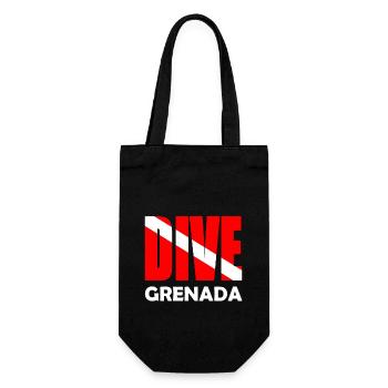 Dive Grenada - Karibik - Caribbean - West Indies - Gift Bag for Bottles - black - Front