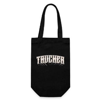 Taucher Tauchen - Geschenkbeutel für Flaschen - Schwarz - Vorne