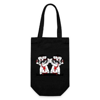 DJ Zombies Friends Team Horror Halloween Mixer - Gift Bag for Bottles - black - Front