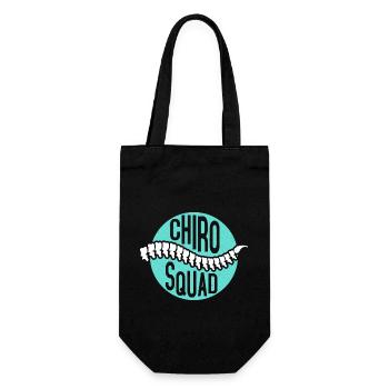 Chiro Squad Chiropractic Physical Therapist - Gift Bag for Bottles - black - Front