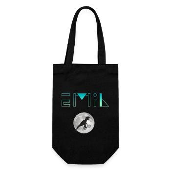 EMIL - Beautiful boy name with dinosaur - Gift Bag for Bottles - black - Front