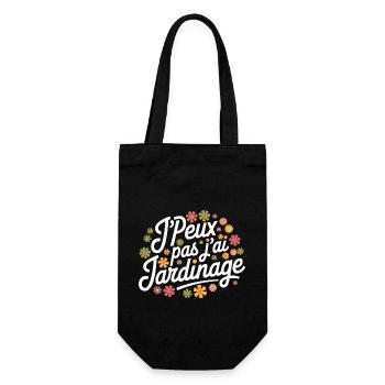 J'peux pas, j'ai jardinage - Sac à bouteille - noir - Devant