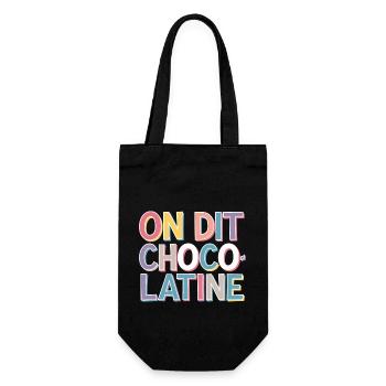 On dit chocolatine - Sac à bouteille - noir - Devant