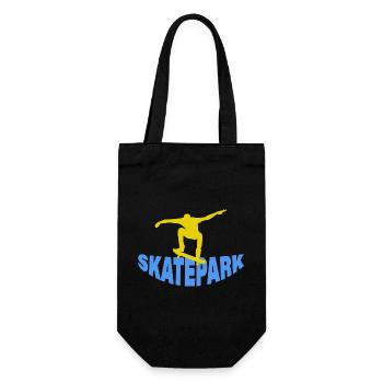 SKATEPARK - Geschenkbeutel für Flaschen - Schwarz - Vorne