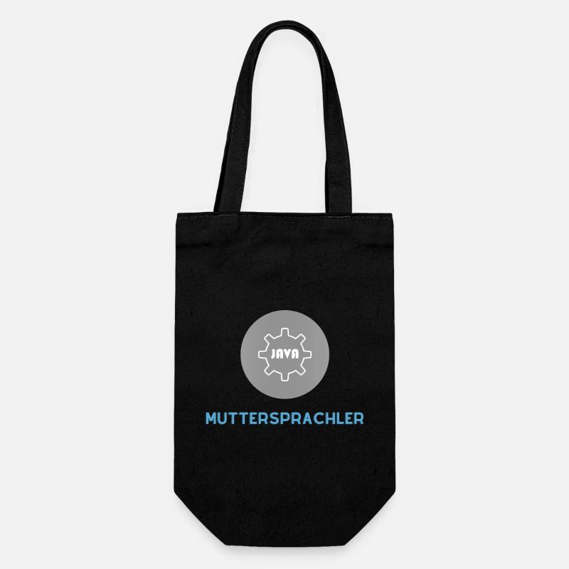 Native speaker: JavaScript Edition - Gift Bag for Bottles - black