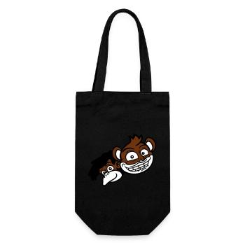 2 Funny Monkey Faces Two Friends Crew Team - Sac à bouteille - noir - Devant