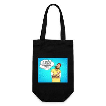 Seit ich Single bin mache ich viel weniger falsch - Geschenkbeutel für Flaschen - Schwarz - Vorne