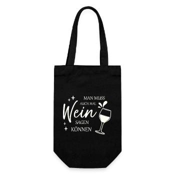 Vous devez être capable de dire que le vin sait - Sac à bouteille - noir - Devant