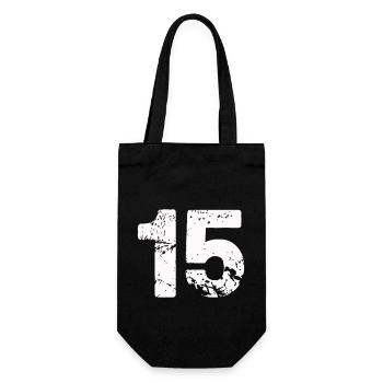 15 - Gift Bag for Bottles - black - Front