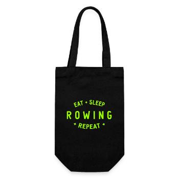 Manger dormir ramer Répéter - Aviron - Rameurs - Sac à bouteille - noir - Devant