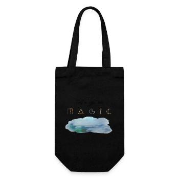 Trust in your own Magic lettering witchy cloud - Gift Bag for Bottles - black - Front