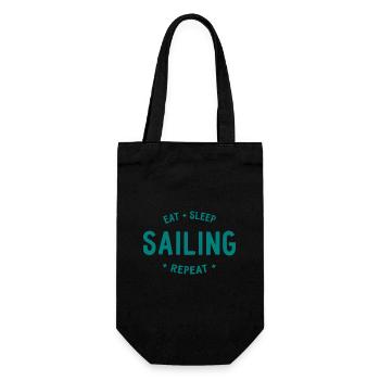 Manger dormir Naviguer Répéter - Sac à bouteille - noir - Devant