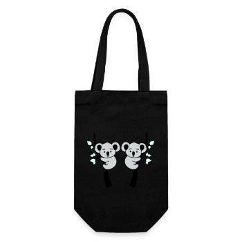 Koala Bear Bande dessinée 2 - Sac à bouteille - noir - Devant