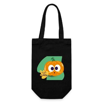 my sweet little pumpkin - Geschenkbeutel für Flaschen - Schwarz - Vorne