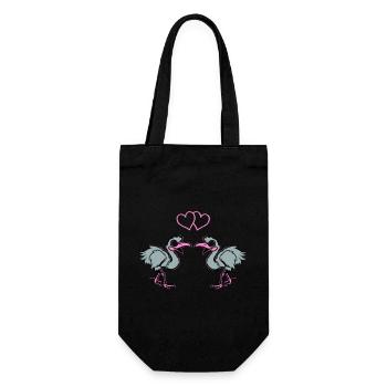 Strauss Comic in Love - Gift Bag for Bottles - black - Front