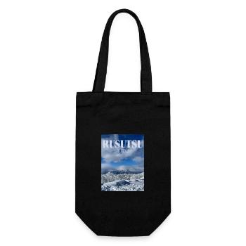 Rusutsu Winter Wonderland - Gift Bag for Bottles - black - Front