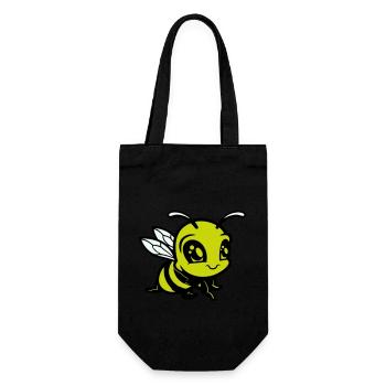 biene hummel comic - Geschenkbeutel für Flaschen - Schwarz - Vorne