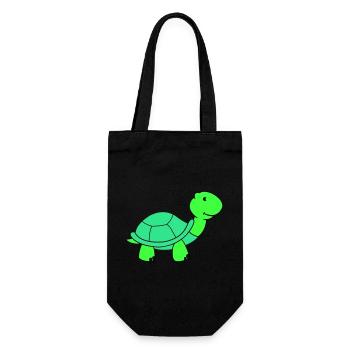 turtle - Gift Bag for Bottles - black - Front