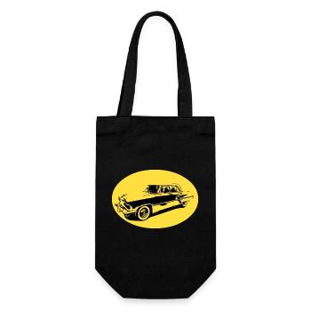 Car - Gift Bag for Bottles - black - Front
