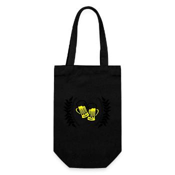 Icône de la bière - Sac à bouteille - noir - Devant