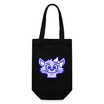 mignon fille chat jolie arc femme femme - Sac à bouteille - noir - Devant
