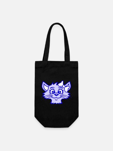 mignon fille chat jolie arc femme femme - Sac à bouteille - noir