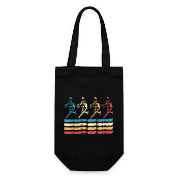 Rugby retro - Sac à bouteille - noir - Devant