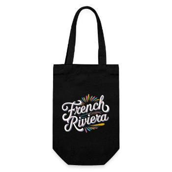French Riviera - Sac à bouteille - noir - Devant