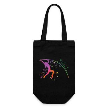 Pole Vaulter Kids Pole Vault - Gift Bag for Bottles - black - Front