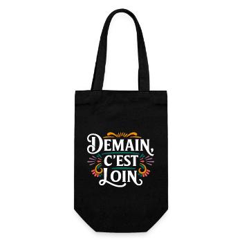 Demain c'est loin - Sac à bouteille - noir - Devant