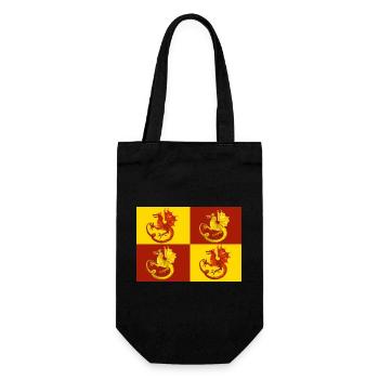 Owain Glyndŵr Battle Flag - Gift Bag for Bottles - black - Front