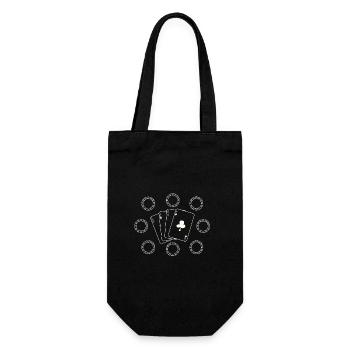 4 - Geschenkbeutel für Flaschen - Schwarz - Vorne