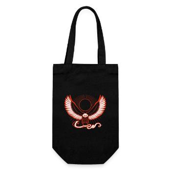 Eagle and Snake (V3) - Gift Bag for Bottles - black - Front
