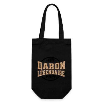 Die "Legendäre Säule Daron: Familie" - Geschenkbeutel für Flaschen - Schwarz - Vorne
