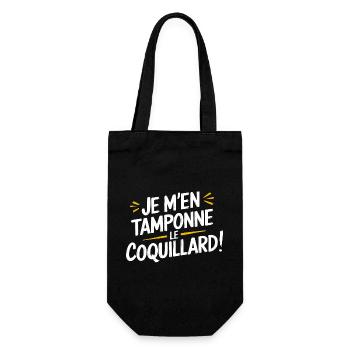 Je m'en tamponne le coquillard - Sac à bouteille - noir - Devant