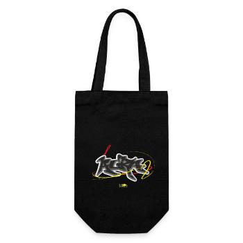 Aura Graffiti - Gift Bag for Bottles - black - Front