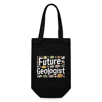 Carrière de futur géologue - Sac à bouteille - noir - Devant